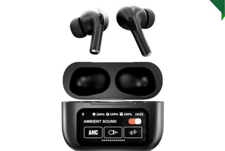 A9 Pro Earbuds Matte Black With ANC