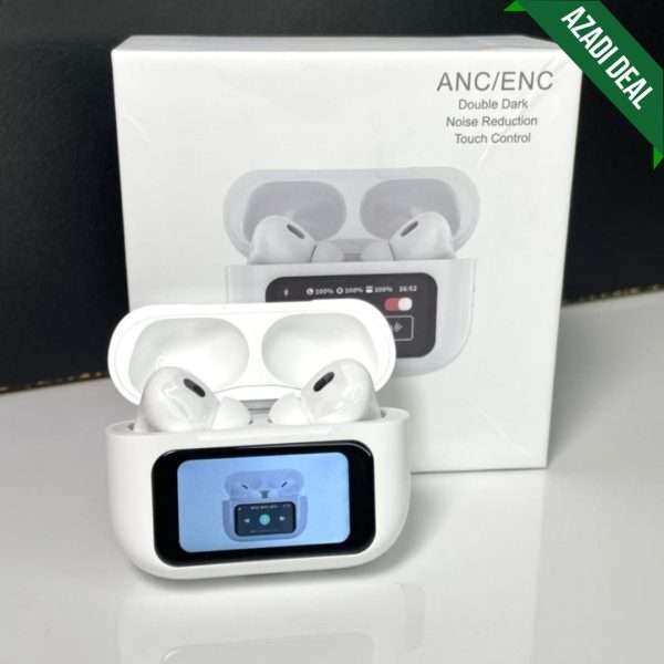 A9 Pro Earbuds Matte Black With ANC