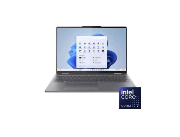 Lenovo Yoga 7i 2 in 1 16 – Intel Core Ultra 7 155U Processor 16-GB 1-TB SSD Intel Integrated Graphics 16″ WUXGA 1200p IPS 300nits DolbyVision MicroEdge Touchscreen Convertible Display Backlit KB FP Reader W11 TPM (Storm Grey,)